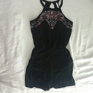 Embroidered romper